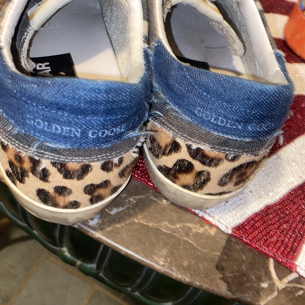 Authentic golden goose with cheetah print and they are numbered limited addition - Picture 6 of 7